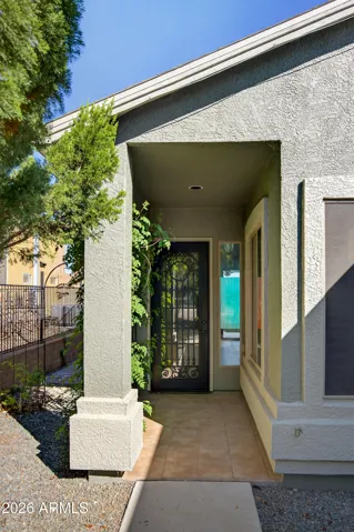 Beautiful covered entryway