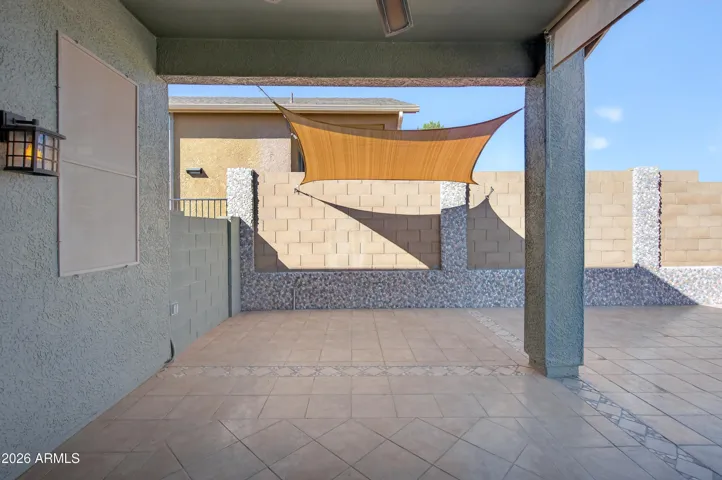 Covered back Patio