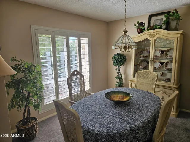 Dining Room with shutters