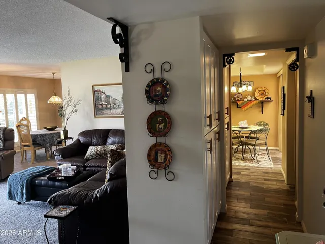 Looking down the hallway towards the Kitchen
