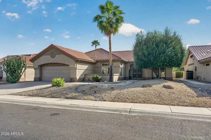 01 FRONT ELEVATION OF 21010 N. LIMOUSINE DR. SUN CITY WEST, AZ. 85375