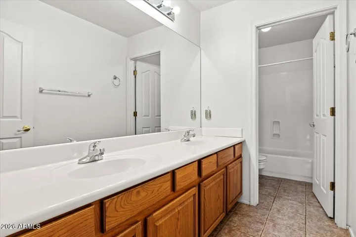 2 sink shared bath for upstairs children's bedrooms