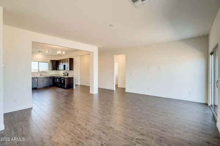 Photo from previous construction. Same floor plan. Cabinets will be white.
