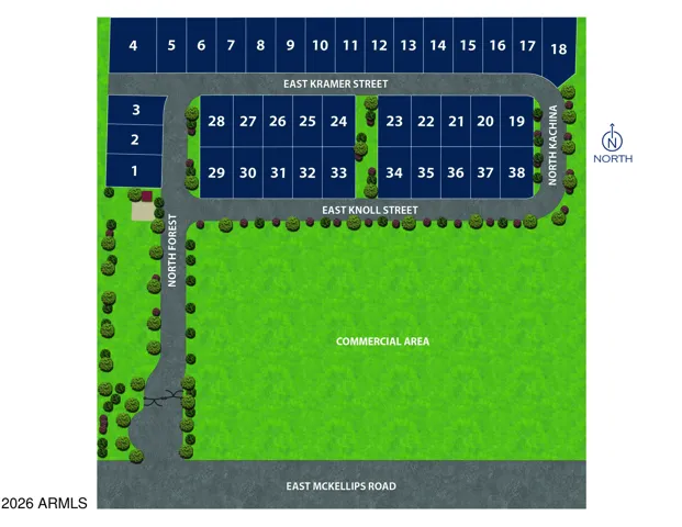 Community Map Gated -Intimate 38 homesite community