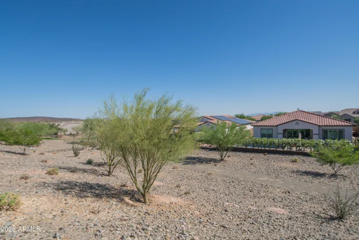 Scenic desert landscape with natural vegetation and open space views. Enjoy peaceful surroundings and nearby walking paths that enhance outdoor living in this Peoria home.