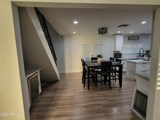 dining view from living room