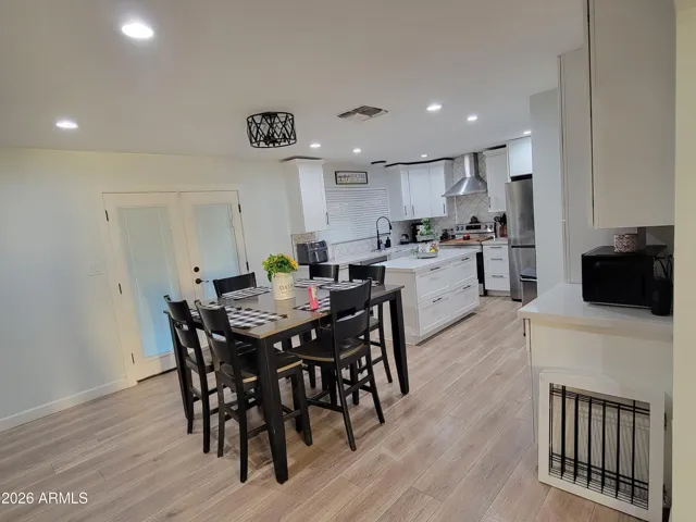 dining view from living room