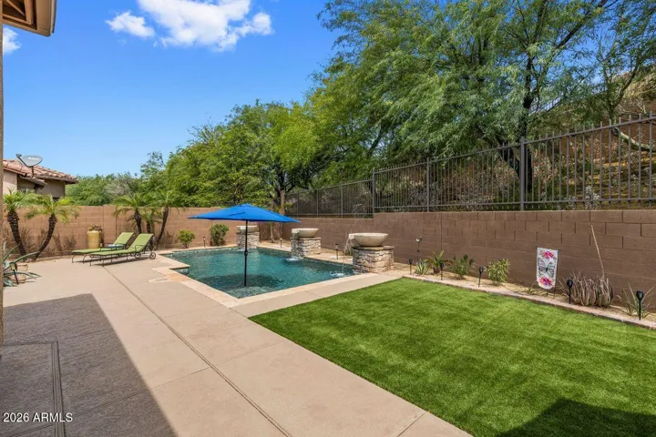 Expansive outdoor space is a true desert oasis.