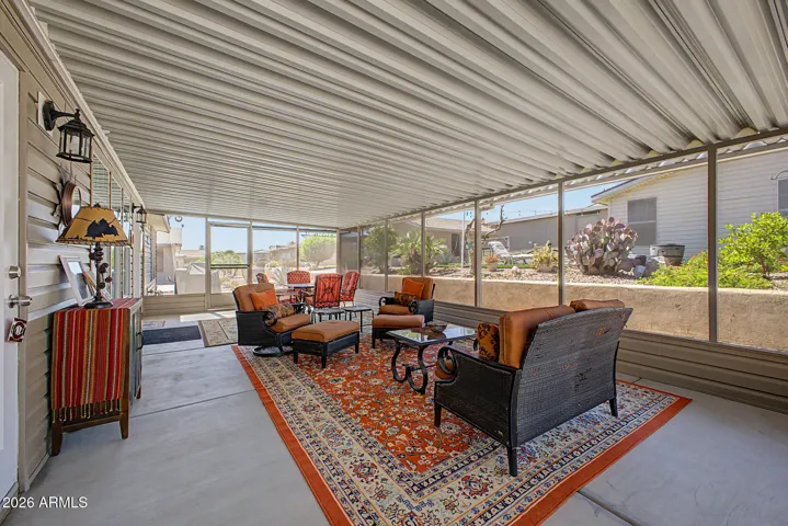 Relax + Unwind in this covered AZ Room