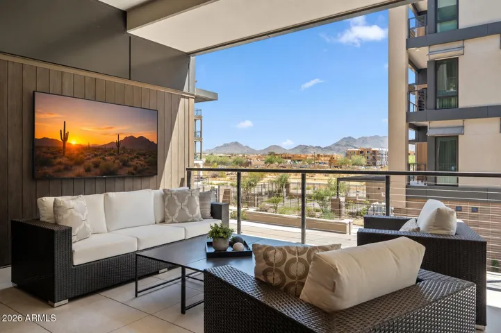 A beautifully finished, raised terrace offers seamless flow from the interior, providing the perfect setting for relaxing evenings or hosting guests.