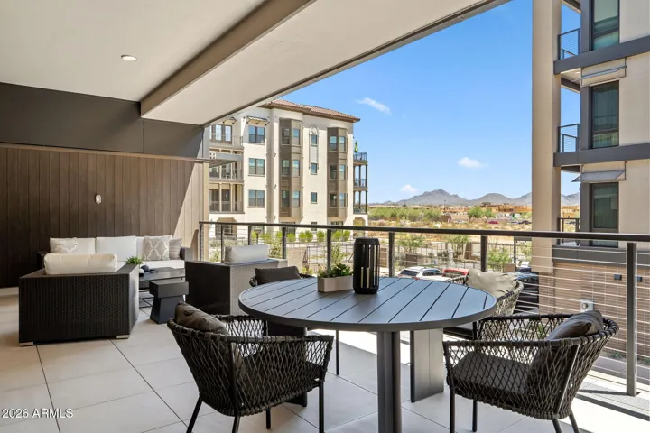 Raised and fully tiled, the private covered terrace offers a seamless extension of the interior living space—ideal for relaxing or entertaining year-round.