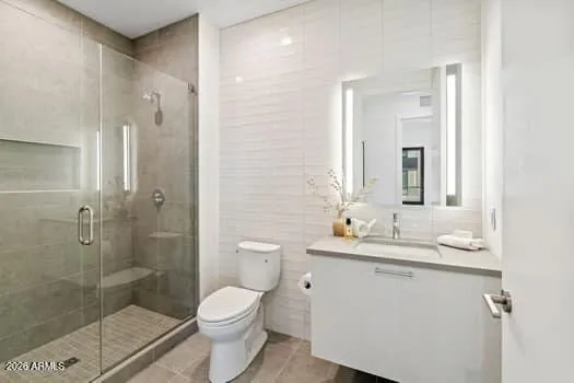 Well-designed bath offering comfort and convenience for guests or residents.