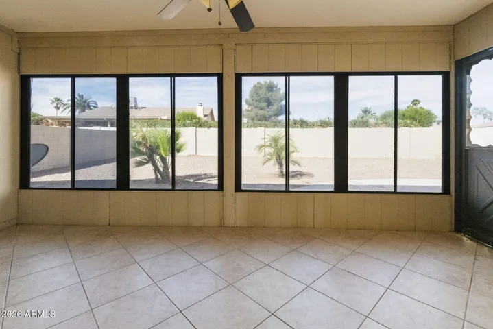 AZ room to backyard view