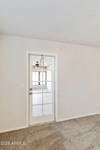 Exit to the AZ room from Primary Bedroom