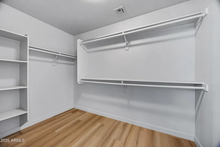 Primary closet