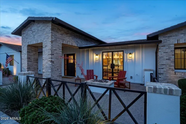 Dusk Front Patio
