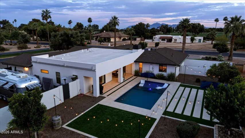 Dusk Backyard