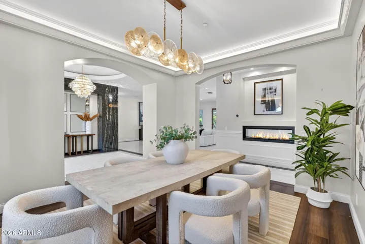 Expand your experience and enjoy the pass through fireplace.