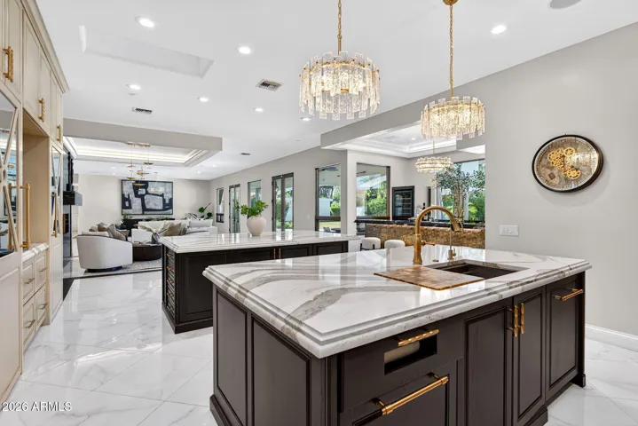 You can feel the attention to detail and custom finishes of this beautiful kitchen space.