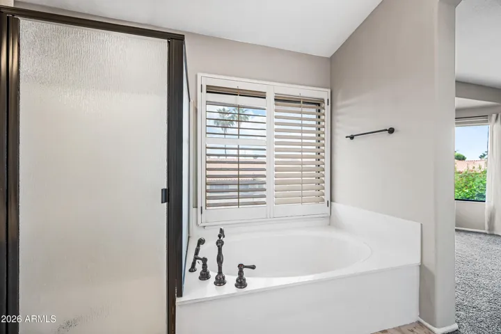 Soaking tub.