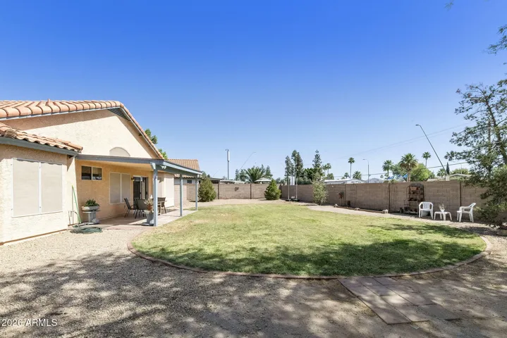 Large backyard