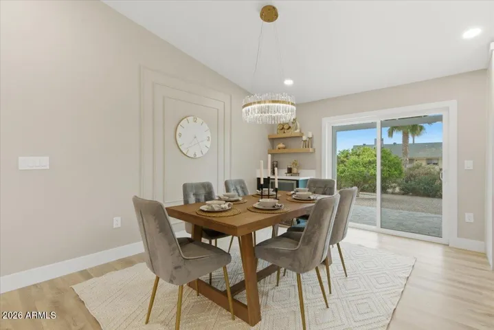 Formal Dining Area! Custom Bar! New Smooth Wall Texture! Custom bar!