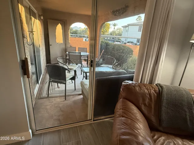 Private Access to Covered Patio from Bedroom