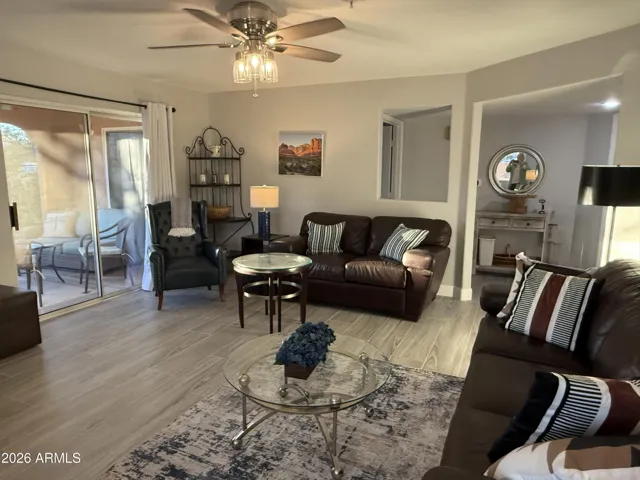 VIEW TO COVERED PATIO FROM GREAT ROOM