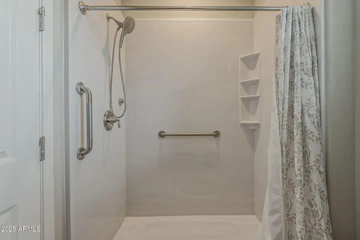 Walk in Shower with Grab Bars