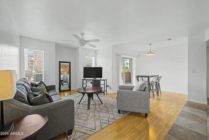 Open, Bright Living room and Dining room