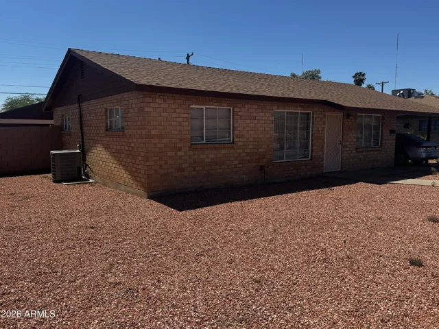 West/ Front side of house
