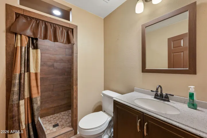 3/4 Guest Bathroom, with Walk In Shower.