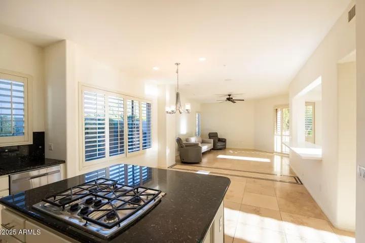 Kitchen & dining space.