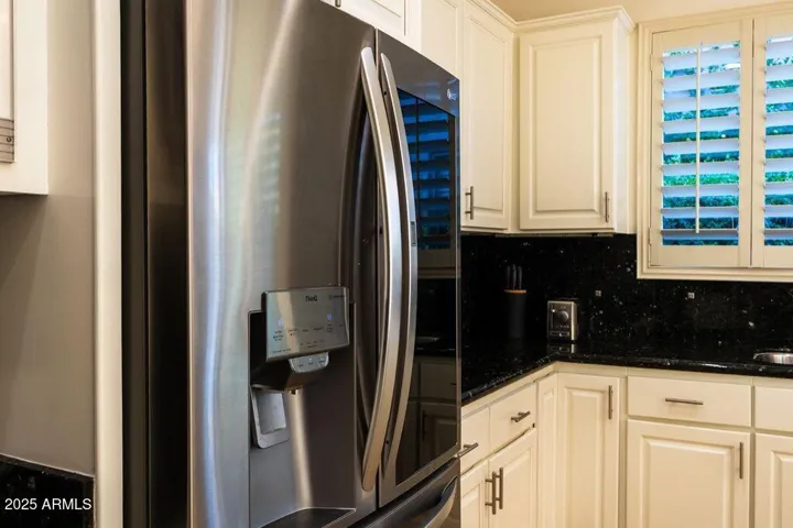 Stainless steel appliances.