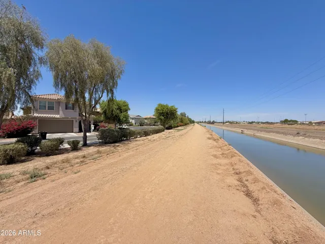 Canal with Walking Path across from the house