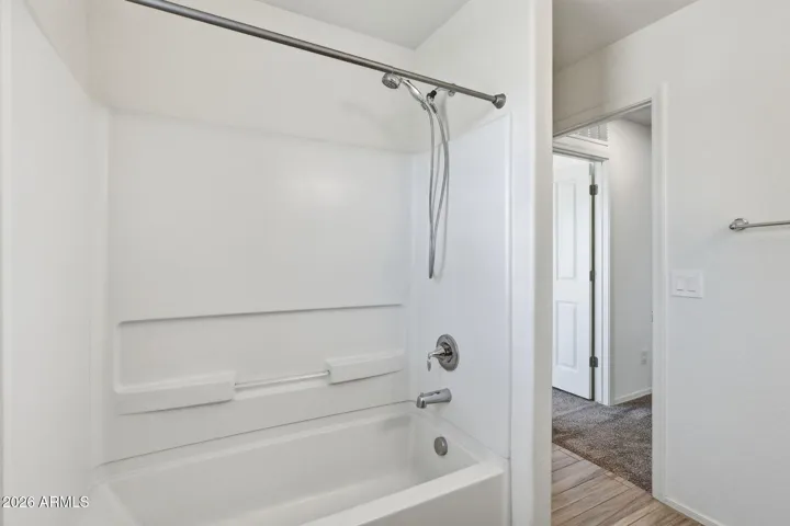 Full Bath Upstairs for Bedrooms 2 & 3, with tub