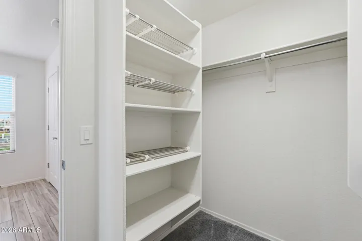 Master walk-in closet