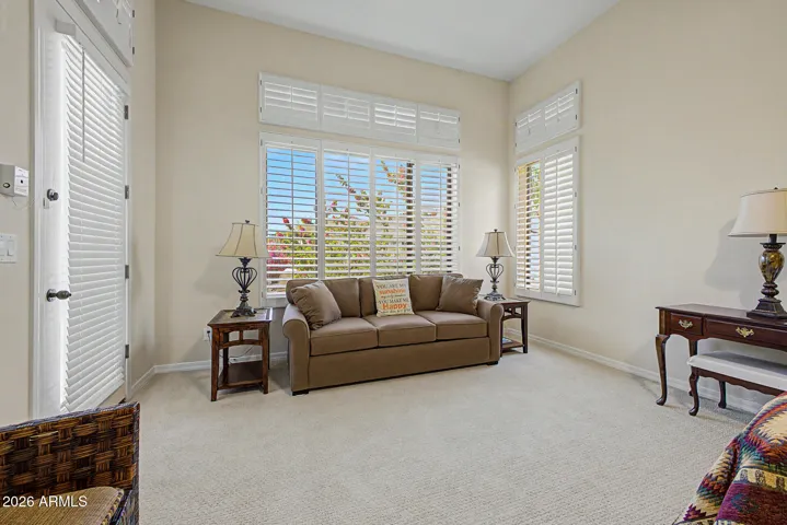 Sitting area in the master bedroom