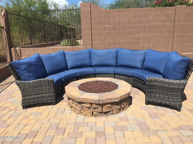 Firepit seating area