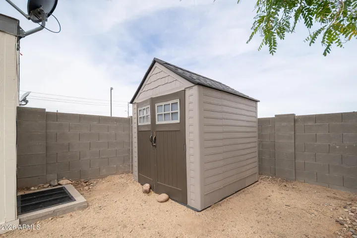 HANDY STORAGE SHED.