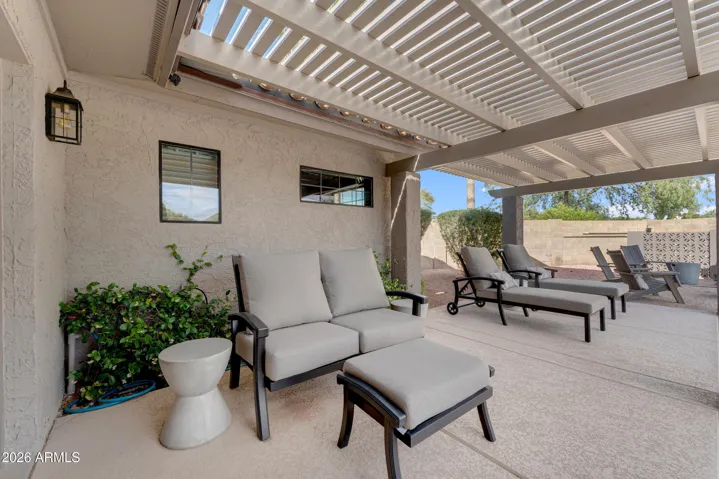 East pergola off Primary Bedroom