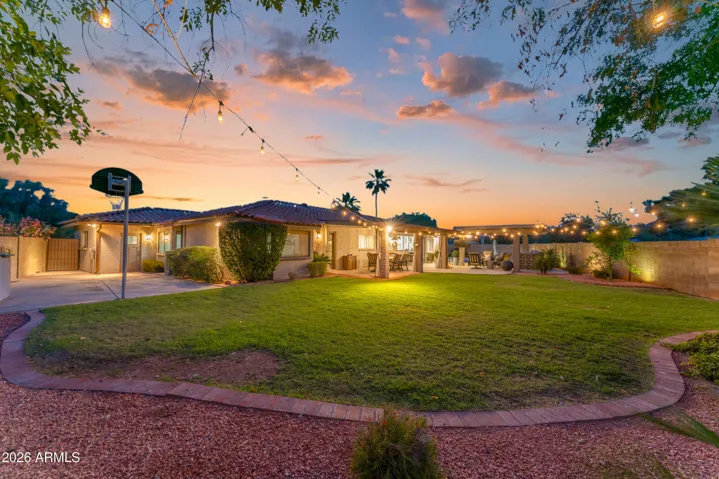 West Backyard lawn