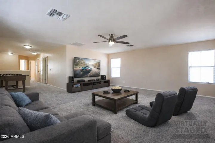 Spacious upstairs bonus room.