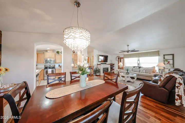 acacia floors throughout home