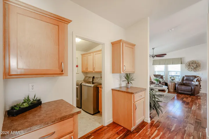 hall to laundry room