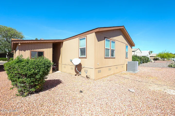 Back of manufactured home