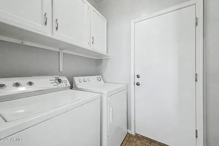 Cabinets in the laundry room!