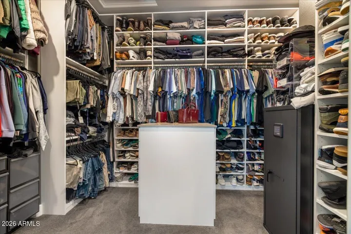 Primary closet