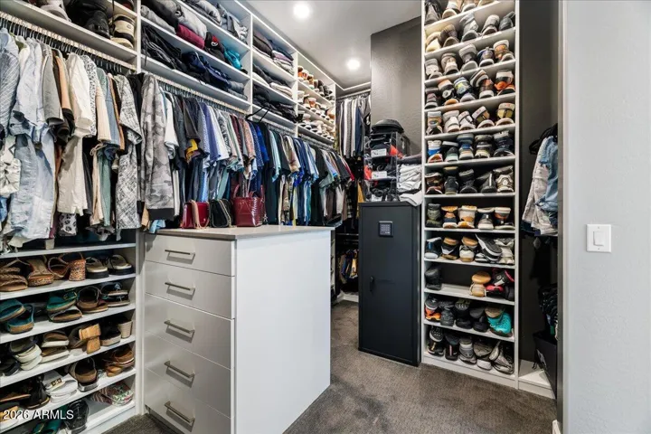 Primary closet
