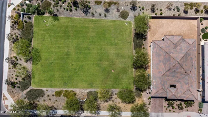 Large open field adjacent to home